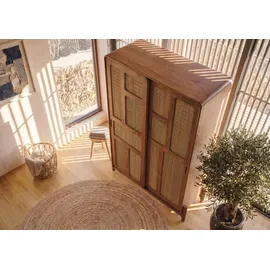 MASSIVMOEBEL24.DE Highboard 110 x 150 x 40 cm Hellbraun