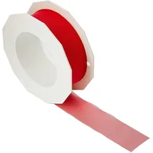 Präsent Geschenkband Polyester rot 25 m x 2,5 cm