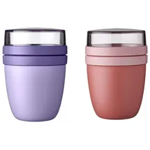 Mepal Lunchpot Ellipse Mixed Mini Vivid Lilac/Rosa 300 ml + 120 ml