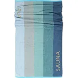 Lashuma Helsinki Handtuch 85 x 200 cm blau/türkis