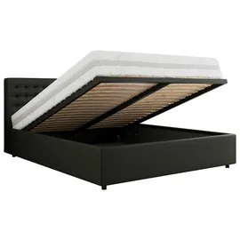 MKS Meble Pavo Classic 180 x 200 cm Schwarz
