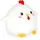 Legami Kissen Super Soft Hen 39 x 36 cm Weiß