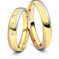 Trauringe Plettenberg 333er Tricolorgold - 2852