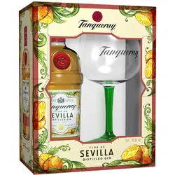 Tanqueray Flor de Sevilla Gin in Geschenkset mit Copa-Glas - AKTION