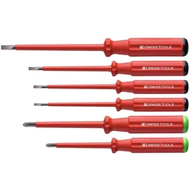 PB SWISS TOOLS Schraubendreher-Satz VDE 6-tlg. PZ1 Rot/Weiß