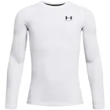 Under Armour Coldgear Armour Langarm-t-shirt - White / Black - 10-12 Jahre