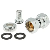 Tecuro Zapfhahnzähler-Verschraubung für Auslaufventile und Zapfhähne 3/4" Überwurfmutter x