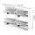 Vicco Gizmo 115 x 77,6 x 22 cm 2x2 Fächer / schwarz/weiß