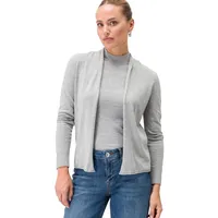 Zero Strickjacke "zero Cardigan offener Style Grey melange) 40