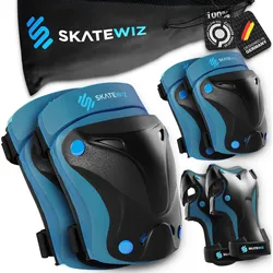 Protektoren-Set 3-er Set Inline Skating Skateboard Kinder Schoner Set Schützer L