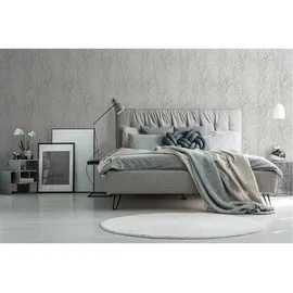 A.S. Création Vliestapete mit modernem Waldmotiv 10,05 m x 0,53 m 300941 Silber/Weiß