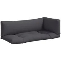 VidaXL Palettenkissen 3-tlg. Anthrazit Stoff