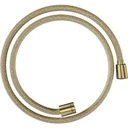 hansgrohe Textilbrauseschlauch 28227950 1250 mm, Mutter 1x konisch, 1x zylindrisch, brushed brass