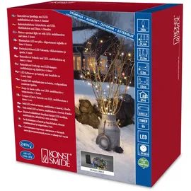 Konstsmide LED Lichterkette, - für Außen (IP44), schwarzes Kabel