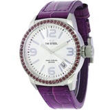 TW Steel Marc Coblen Edition mit Lederband 42 MM Silver/Purple MCPR2