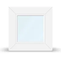 Energiesparfenster, Kunststoff-Alu, Twinset 8000, Weiß, 510 x 510 mm, 3-fach Verglasung, individuell konfigurieren