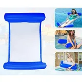 Mehrzweck-schwimmhängematte, Sinwind 4-in-1 Aufblasbare Pool-schwimmhilfe, Neigbare Schwimmhängematte, Faltbare Mehrzweck-wasserhängematte, Tragbare Ultraleichte Schwimmhilfe (saphirblau)