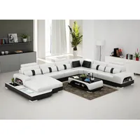 Xlmoebel Sofa Neues Ecksofa aus Leder in modernem Design Wohnlandschaft Couch Eck, Hergestellt in Europa weiß
