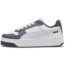 Puma Carina Street Plateau Sneaker Damen 44 white/lilac frost/galactic gray 42
