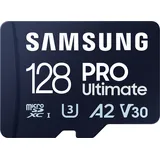 Samsung PRO Ultimate 128 GB microSD-Speicherkarte mit SD-Karten-Adapter