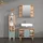 livinity Waschbeckenunterschrank Fucino 80 x 54 x 32 cm Grün
