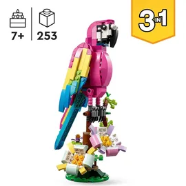 LEGO Creator 3in1 Exotischer pinkfarbener Papagei 31144