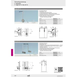 Hettich Single Lift 12, rechts
