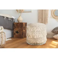 Kayoom Pouf Coralia 300 Natural 35cm x 35cm