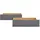 Homestyle4u Bettkasten Grau Holzwerkstoff, Textil, Schlafzimmer, Betten, Bettkasten