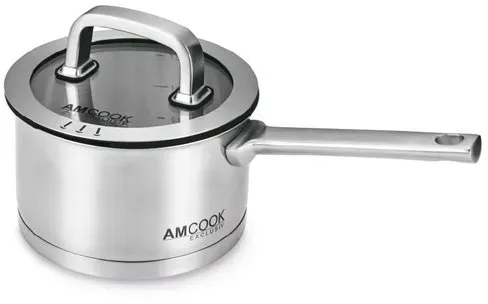 AM COOK Stieltopf inkl. Deckel Ø 16x9 cm