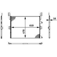 Mahle AC 673 000P A/C-Kondensator PREMIUM LINE