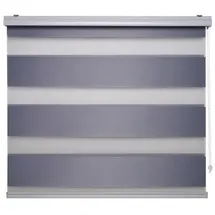 LIEDECO Doppelrollo 80 x 160 cm Silber