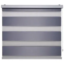LIEDECO Doppelrollo 80 x 160 cm Silber
