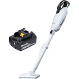 Makita DCL 281 FT1W Akku Staubsauger 18 V weiß Brushless + 1x Akku 5,0 Ah - ohne Ladegerät