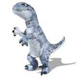 PARAYOYO Aufblasbare Velociraptor Kostüm Dino Kostüm Dinosaurier Kostüm Erwachsene Trex Kostüm Halloween Kostüm