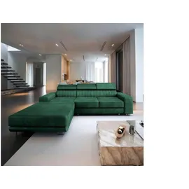 masseno Eckcouch Polyester 3-Sitzer Grün