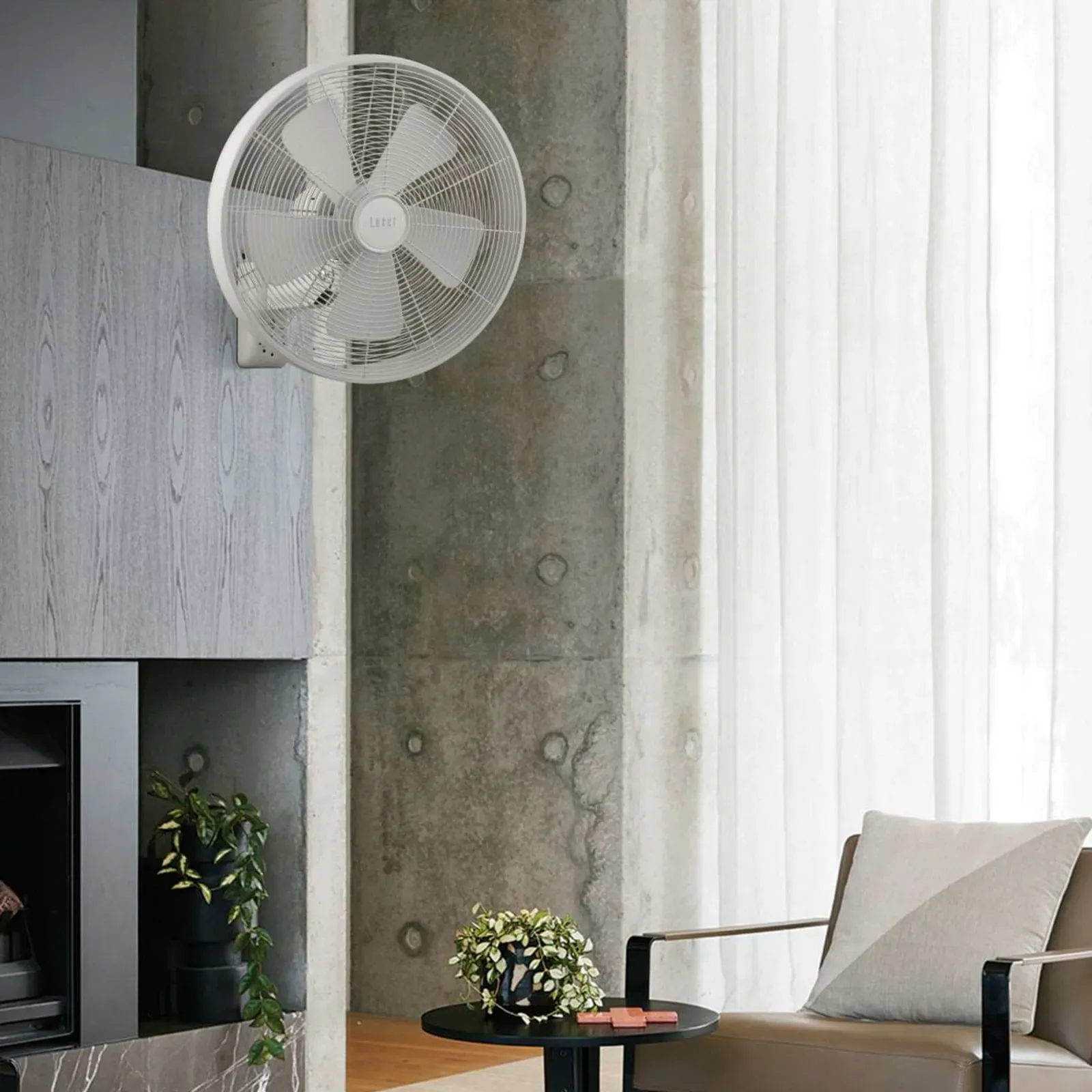 Breeze Wandventilator, weiß, Ø 41 cm, leise Beacon Lighting, Breeze, Weiß, für Wohnzimmer, Kunststoff