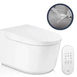 Grohe Sensia Dusch-WC Komplettanlage für Unterputzspülkästen, Wandmontage, alpinweiß