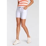 Arizona Jeansshorts »Ultra-Stretch«, extra eng geschnitten, krempelbare Beinabschlüsse Arizona white