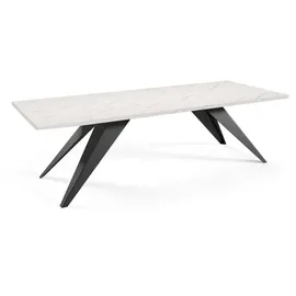 Feldmann-Wohnen Vento 160 x 76 x 90 cm Bianco Marmor/Schwarz