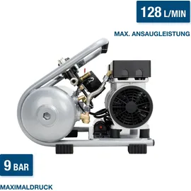 Hyundai Silent Kompressor SAC75008IC (9 bar, 8L, tragbar, ölfrei 49 dB, 750 W | 1 PS)