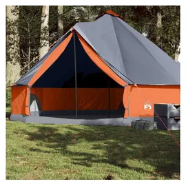 vidaXL Tipi-Familienzelt 8 Personen Grau/Orange