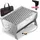 ovicue Mobiler Steck-Gasgrill Silber