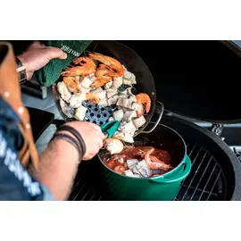 Big Green Egg Grilltopf Gusseisen Grün
