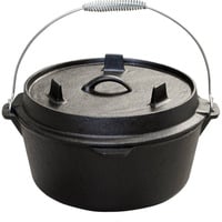 BlueCraft Gusseisen Dutch Oven | Feuertopf 6 qt ohne Füße Schmor-Topf