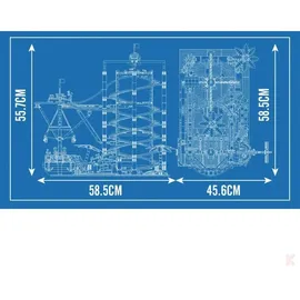 Mould King Double Helix Achterbahn 2174-tlg. 11013