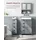 VASAGLE Badschrank 30 x 28,5 x 82 cm Grau