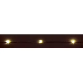 McShine LED Draht-Lichterkette Micro 50 LEDs, warmweiß, Batteriebetrieb