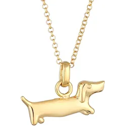 Elli Anhänger Hund Dackel 925 Sterling Silver Ketten   Damen 