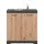 FMD Bristol 80 x 89,9 x 34,9 cm Schubladen / braun